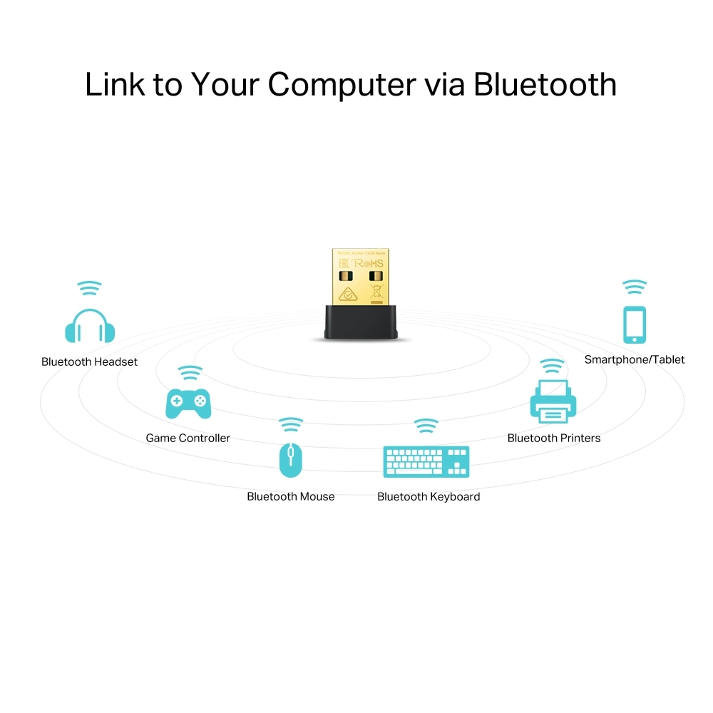 TP-Link Archer T2UB Nano AC600 Nano Wi-Fi Bluetooth 4.2 USB Adapter view 3